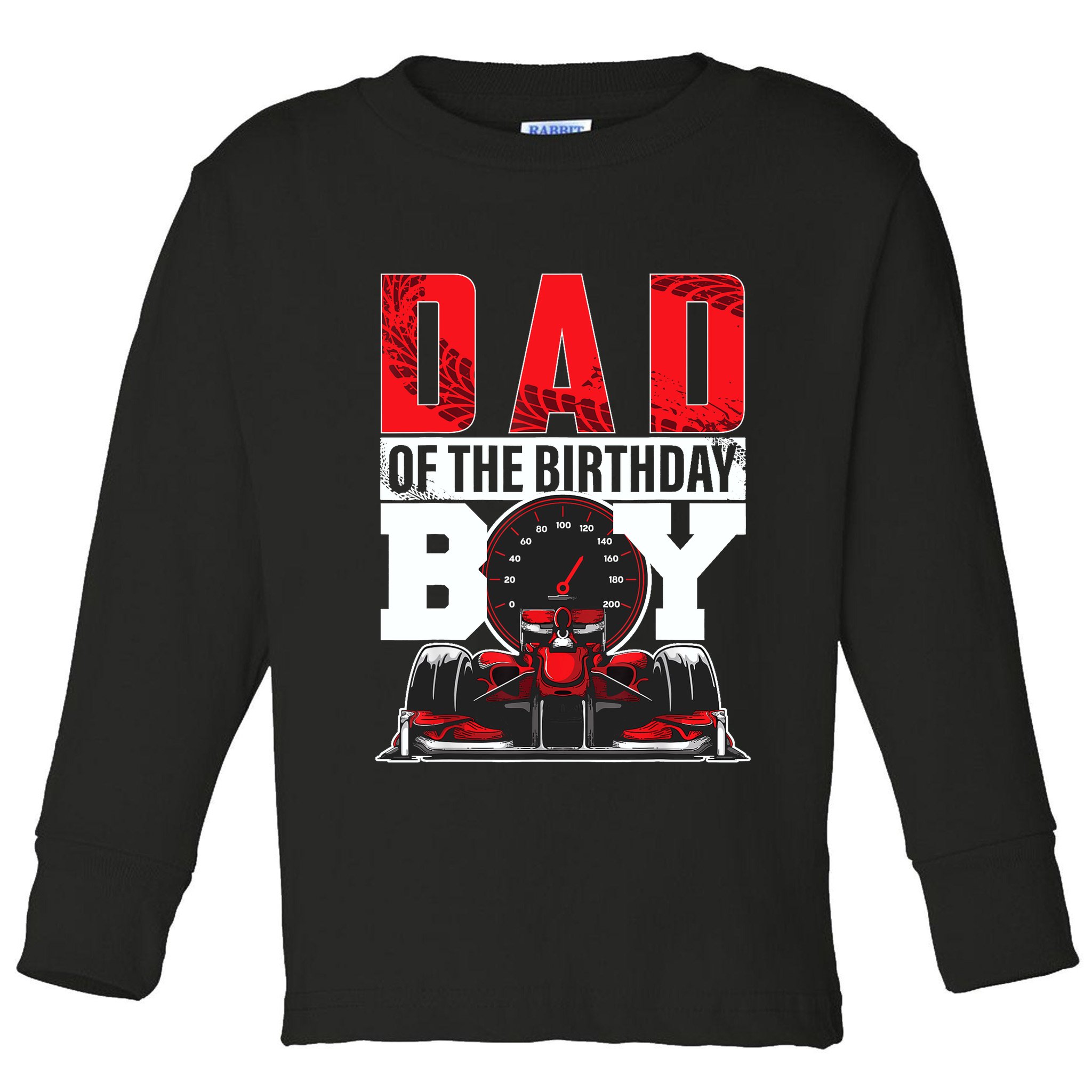 Car Racing Dad Of Birthday Boy Formula Race Car Driver Toddler Long Sleeve Shirt