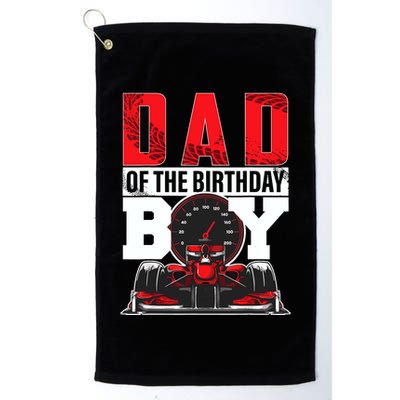 Car Racing Dad Of Birthday Boy Formula Race Car Driver Golf Towel