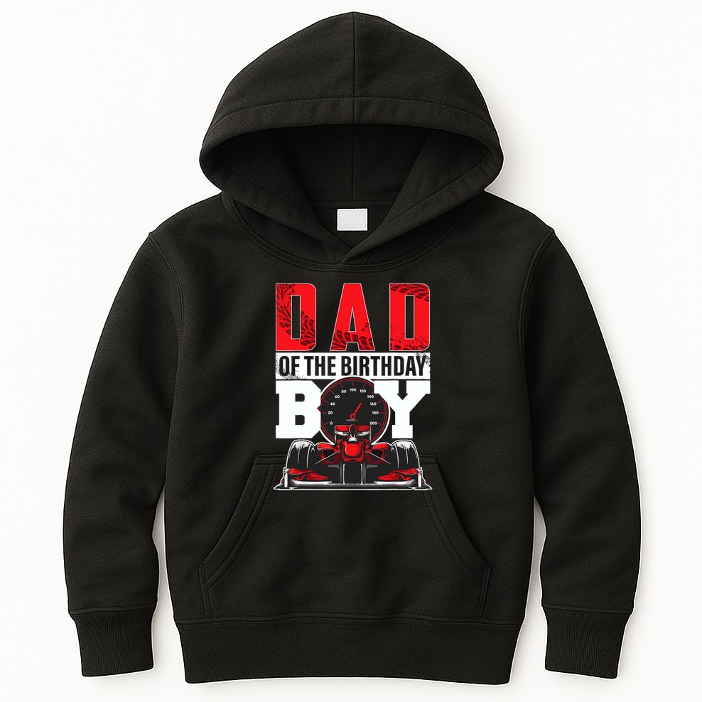 Car Racing Dad Of Birthday Boy Formula Race Car Driver Kids Hoodie