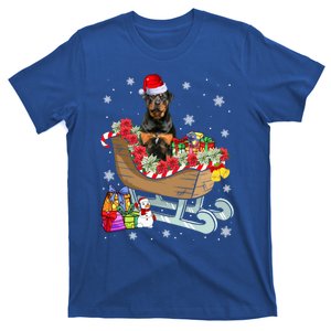 Cute Rottweiler Dog Christmas Santa Hat Xmas Puppy Lover Gift T-Shirt