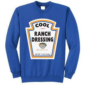 Cool Ranch Dressing Bottle Label Funny Halloween Costume Sweatshirt