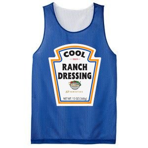 Cool Ranch Dressing Bottle Label Funny Halloween Costume Mesh Reversible Basketball Jersey Tank