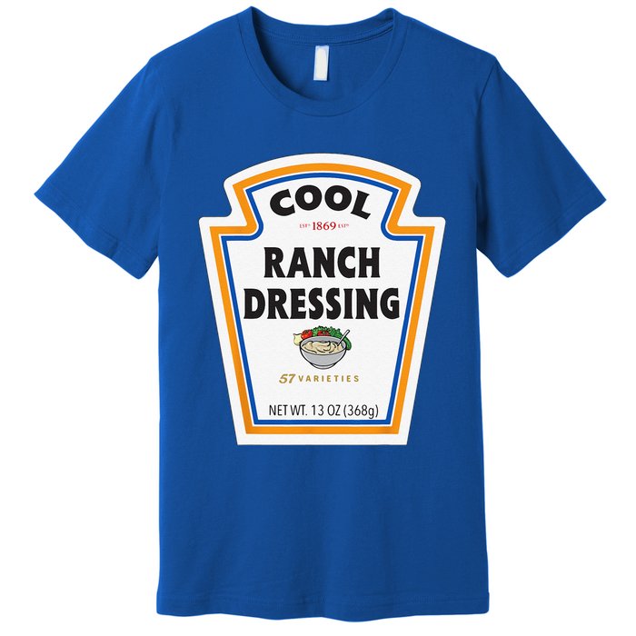 Cool Ranch Dressing Bottle Label Funny Halloween Costume Premium T-Shirt