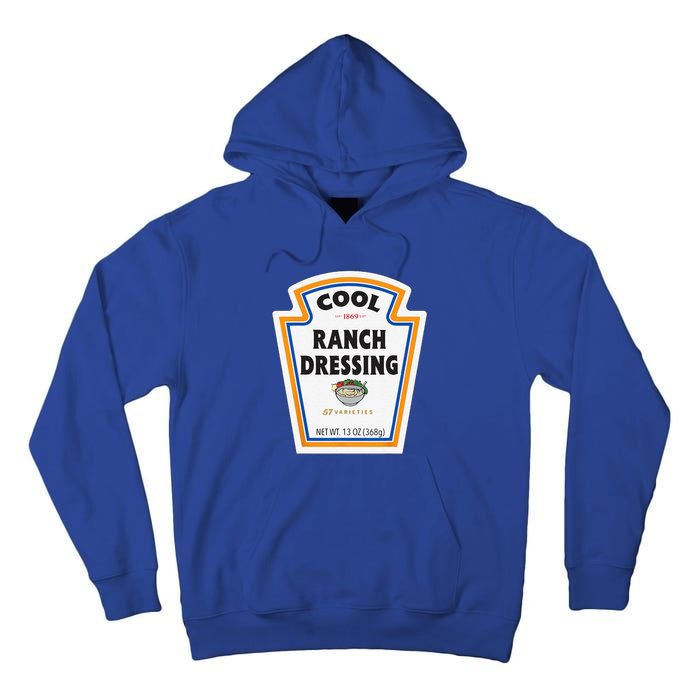 Cool Ranch Dressing Bottle Label Funny Halloween Costume Tall Hoodie