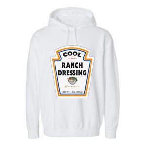 Cool Ranch Dressing Bottle Label Funny Halloween Costume Garment-Dyed Fleece Hoodie