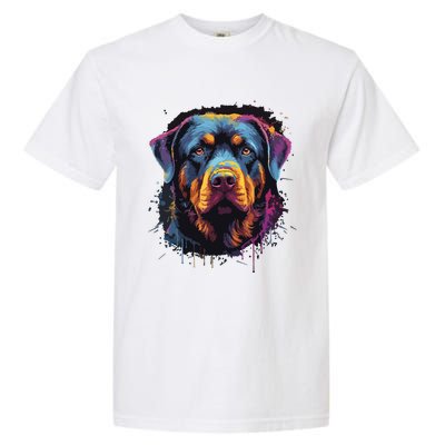 Cute Rottweiler Dog Lover Colorful Men Women Garment-Dyed Heavyweight T-Shirt