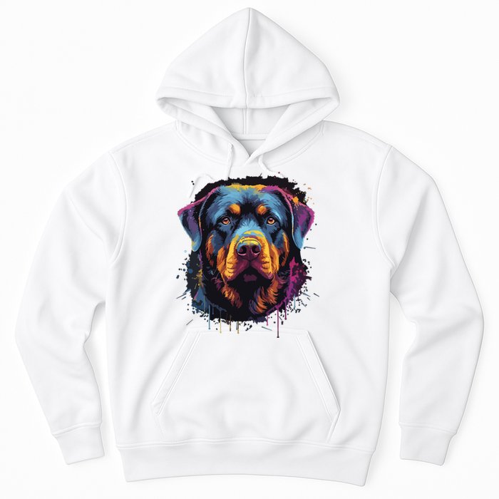 Cute Rottweiler Dog Lover Colorful Men Women Hoodie