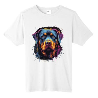 Cute Rottweiler Dog Lover Colorful Men Women Tall Fusion ChromaSoft Performance T-Shirt