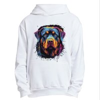 Cute Rottweiler Dog Lover Colorful Men Women Urban Pullover Hoodie