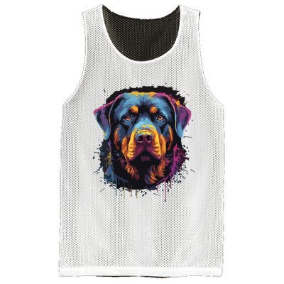 Cute Rottweiler Dog Lover Colorful Men Women Mesh Reversible Basketball Jersey Tank