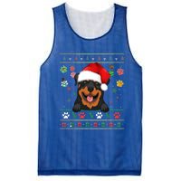 Cute Rottweiler Dog Xmas Santa Funny Ugly Christmas Gift Mesh Reversible Basketball Jersey Tank