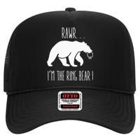 Cute Rehearsal Dinner For Ring Bearer High Crown Mesh Back Trucker Hat