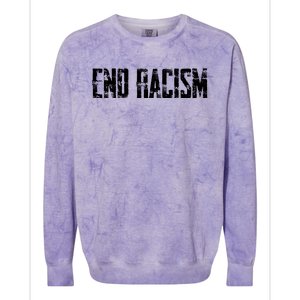 Civil Rights End Racism Protestor AntiRacist Colorblast Crewneck Sweatshirt