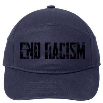 Civil Rights End Racism Protestor AntiRacist 7-Panel Snapback Hat