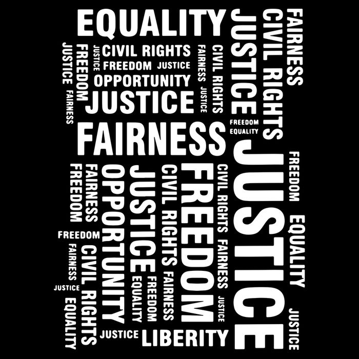 Civil Rights Equality Freedom Justice Liberty Zip Tote Bag