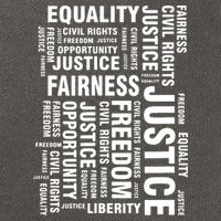 Civil Rights Equality Freedom Justice Liberty Cotton Canvas Backpack
