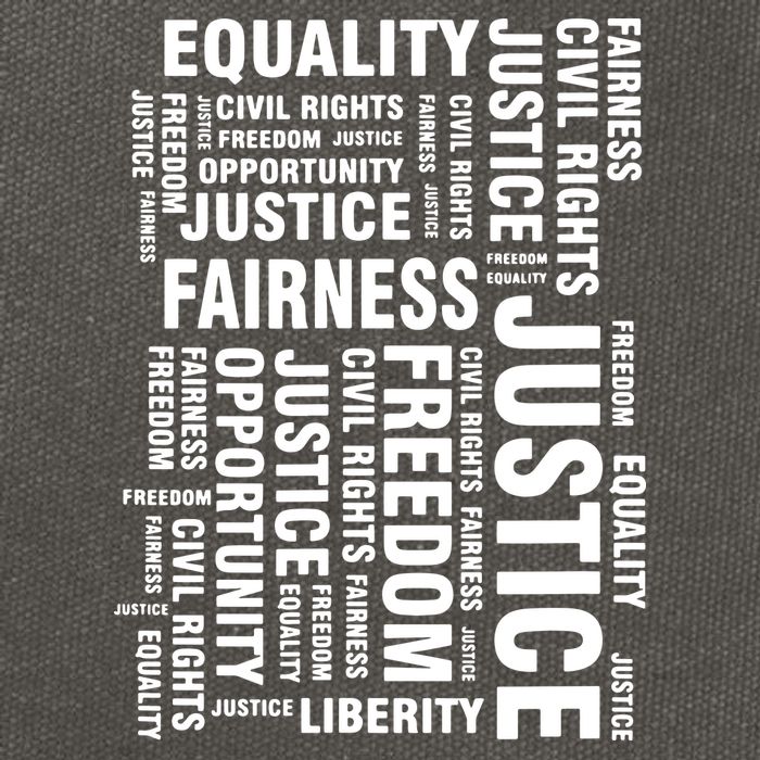 Civil Rights Equality Freedom Justice Liberty Cotton Canvas Backpack