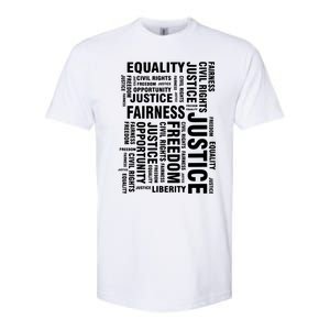 Civil Rights Equality Freedom Justice Liberty Softstyle CVC T-Shirt