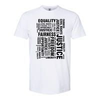 Civil Rights Equality Freedom Justice Liberty Softstyle CVC T-Shirt