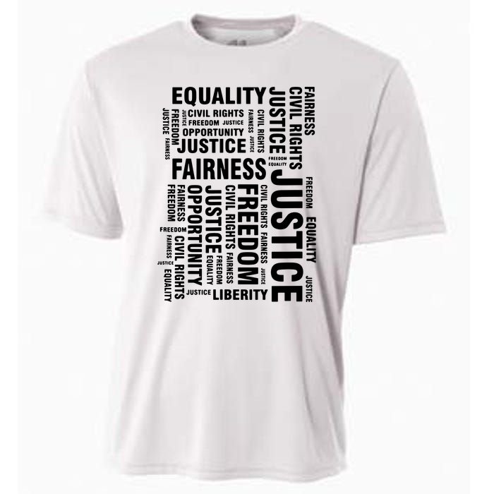 Civil Rights Equality Freedom Justice Liberty Cooling Performance Crew T-Shirt