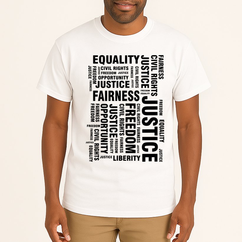 Civil Rights Equality Freedom Justice Liberty Tall T-Shirt