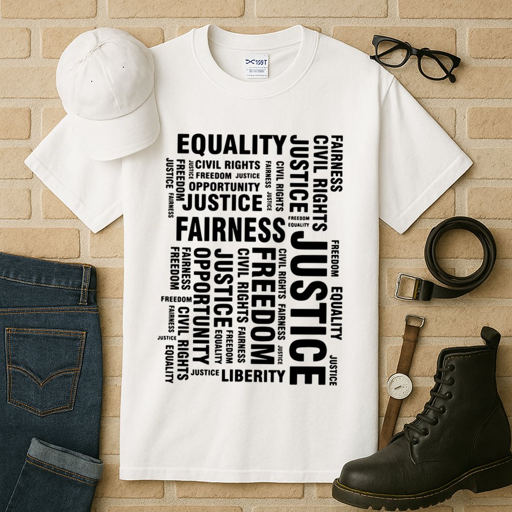 Civil Rights Equality Freedom Justice Liberty Tall T-Shirt