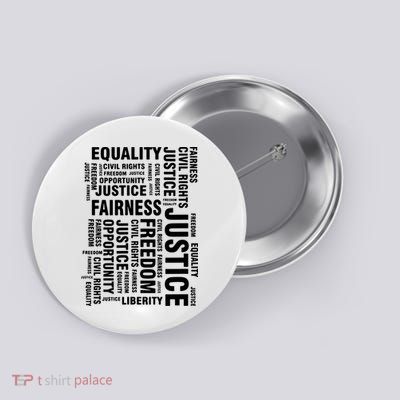 Civil Rights Equality Freedom Justice Liberty Button