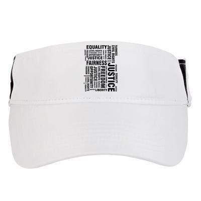 Civil Rights Equality Freedom Justice Liberty Adult Drive Performance Visor