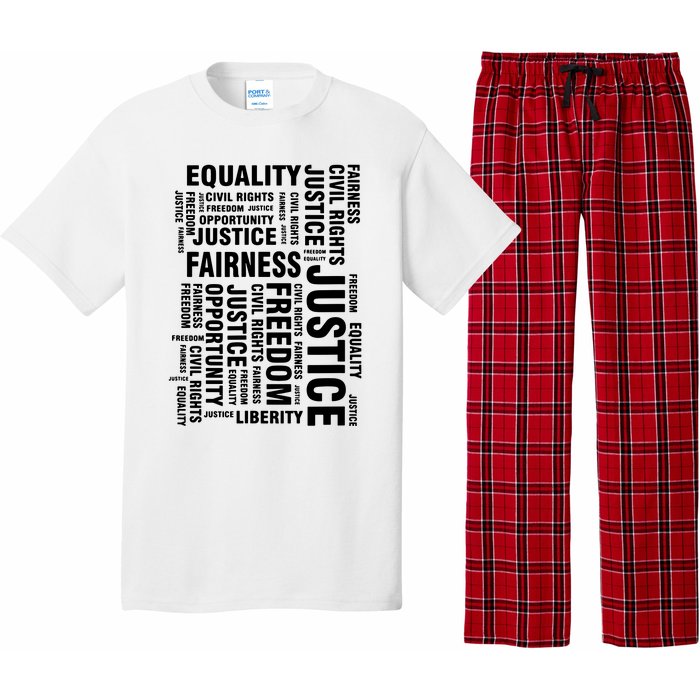 Civil Rights Equality Freedom Justice Liberty Pajama Set