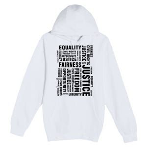 Civil Rights Equality Freedom Justice Liberty Premium Pullover Hoodie