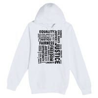 Civil Rights Equality Freedom Justice Liberty Premium Pullover Hoodie