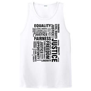 Civil Rights Equality Freedom Justice Liberty PosiCharge Competitor Tank