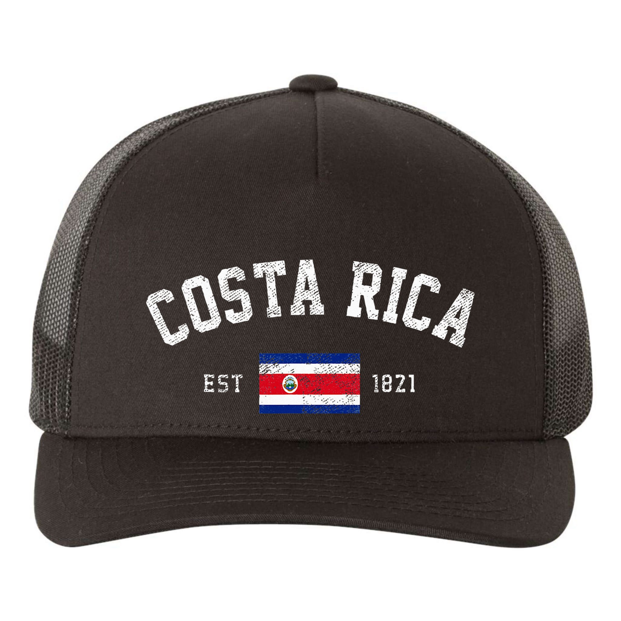 Costa Rica Est. 1821 Costa Rican Flag Independence Day Yupoong Adult 5-Panel Trucker Hat