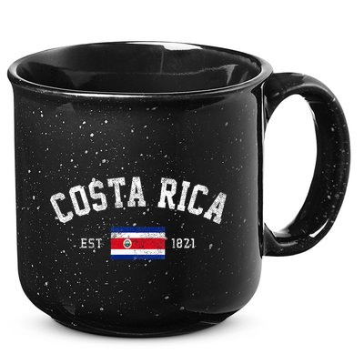 Costa Rica Est. 1821 Costa Rican Flag Independence Day 15oz Campfire Ceramic Mug