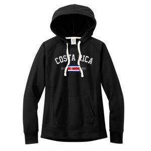 Costa Rica Est. 1821 Costa Rican Flag Independence Day Women's Fleece Hoodie