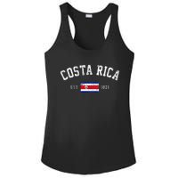 Costa Rica Est. 1821 Costa Rican Flag Independence Day Ladies PosiCharge Competitor Racerback Tank