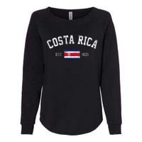 Costa Rica Est. 1821 Costa Rican Flag Independence Day Womens California Wash Sweatshirt