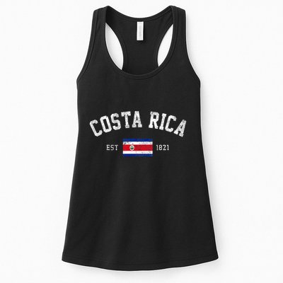 Costa Rica Est. 1821 Costa Rican Flag Independence Day Womens Tank Top