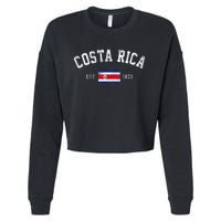 Costa Rica Est. 1821 Costa Rican Flag Independence Day Cropped Pullover Crew