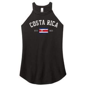 Costa Rica Est. 1821 Costa Rican Flag Independence Day Women's Perfect Tri Rocker Tank