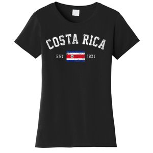 Costa Rica Est. 1821 Costa Rican Flag Independence Day Women's T-Shirt