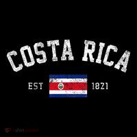 Costa Rica Est. 1821 Costa Rican Flag Independence Day Women's V-Neck T-Shirt