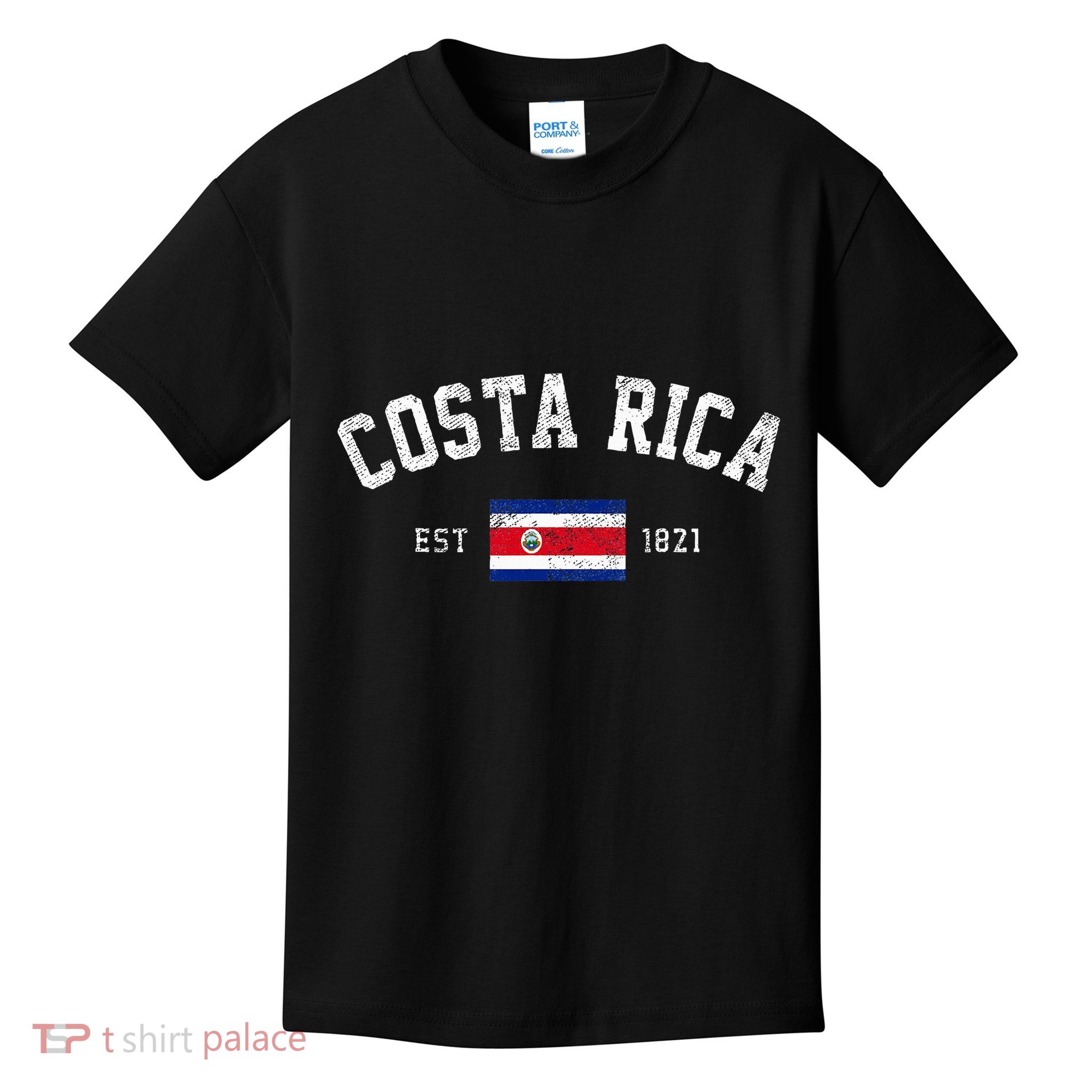 Costa Rica Est. 1821 Costa Rican Flag Independence Day Kids T-Shirt