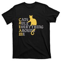 Cats Rule Everything Around Me Cat Daddy Vintage T-Shirt