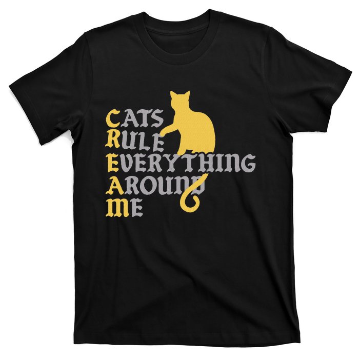 Cats Rule Everything Around Me Cat Daddy Vintage T-Shirt