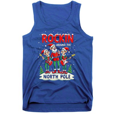 Chritstmas Rockin Elves Band : Rockin Around The North Pole Gift Tank Top