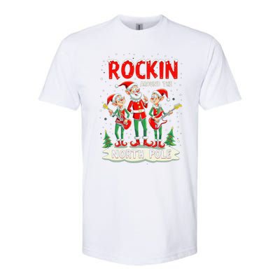 Chritstmas Rockin Elves Band : Rockin Around The North Pole Gift Softstyle CVC T-Shirt