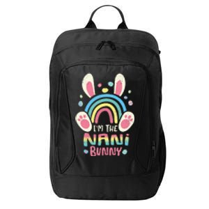 Cute Rainbow Easter Eggs Bunny Ears One Hoppy Nani Easter City Backpack