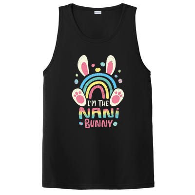 Cute Rainbow Easter Eggs Bunny Ears One Hoppy Nani Easter PosiCharge Competitor Tank