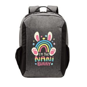 Cute Rainbow Easter Eggs Bunny Ears One Hoppy Nani Easter Vector Backpack